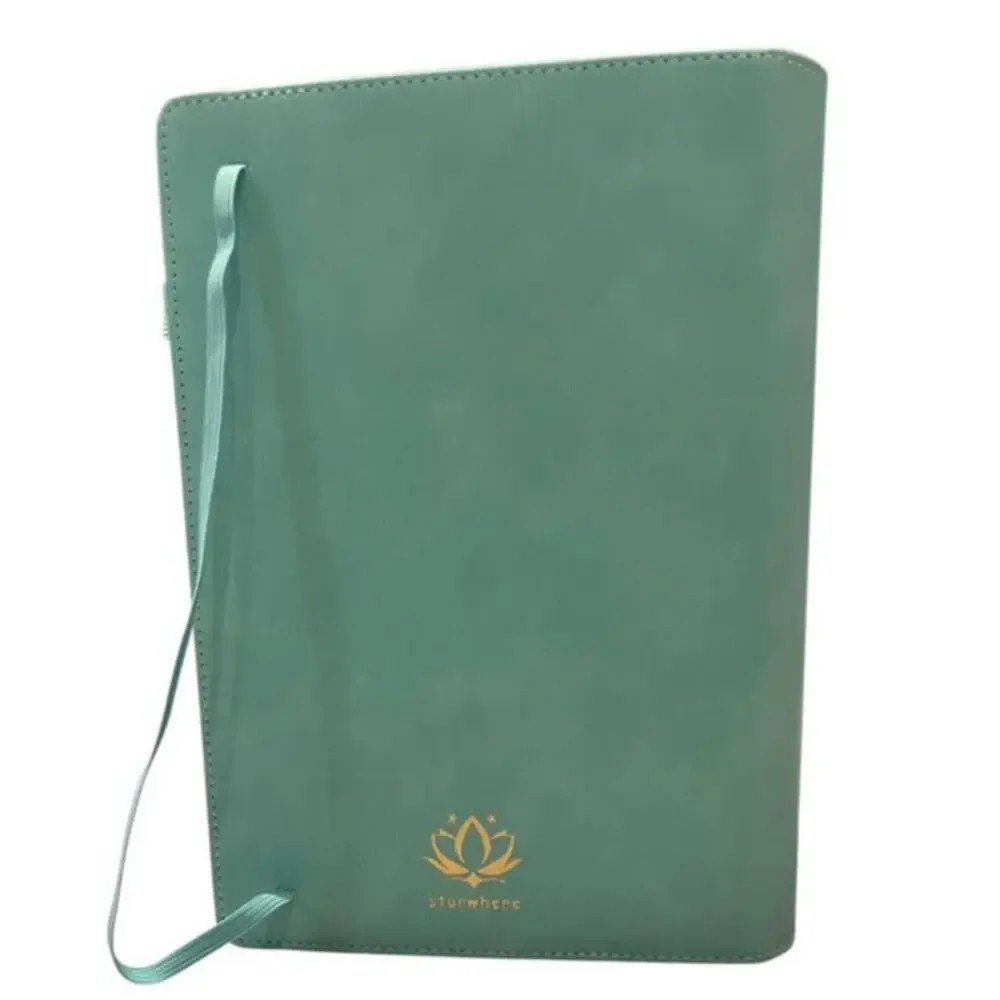 Starwhere faux leather soft hard cover journal, Teal